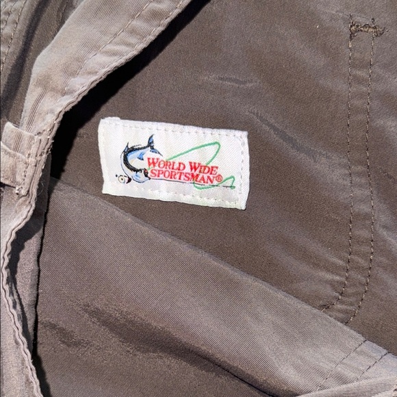 World Wide Sportsman Brown Cargo Shorts Versatile Functional 6”Inseam Nylon Sz 4 - Picture 4 of 11